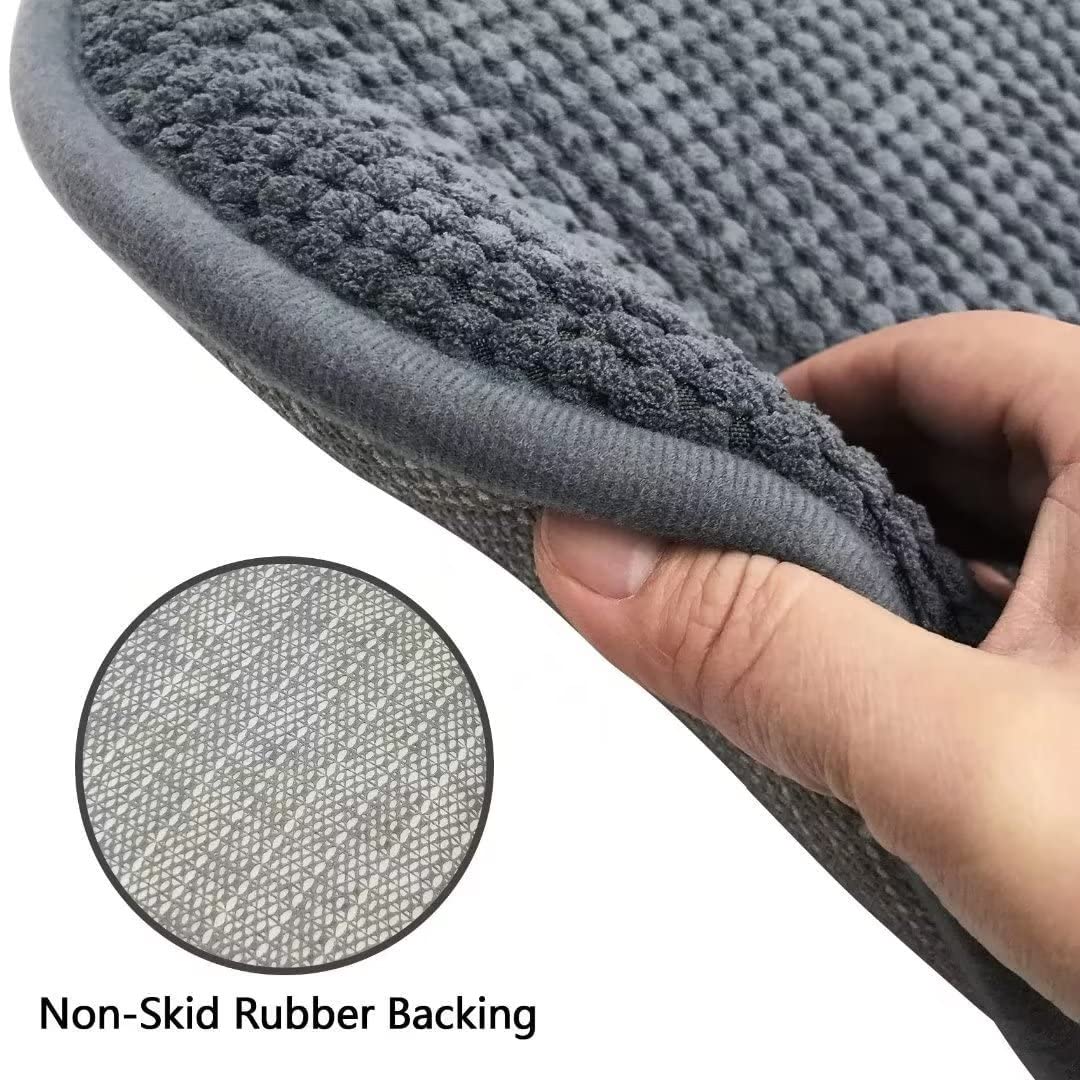 Grey Foam Seat Cushions Kitchen Chairs Pads for Dining Chairs Non Slip Office Seat Cushions Washable U Shaped Soft Thick Large Metal Wooden Chair Cushions,17" x 15"
