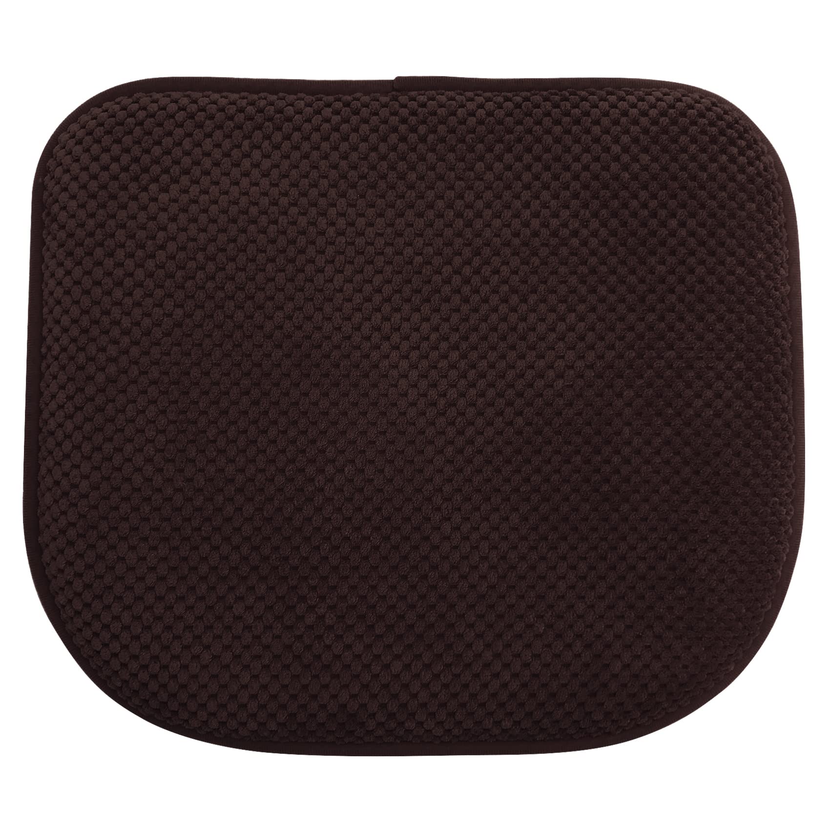 Grey Foam Seat Cushions Kitchen Chairs Pads for Dining Chairs Non Slip Office Seat Cushions Washable U Shaped Soft Thick Large Metal Wooden Chair Cushions,17" x 15"