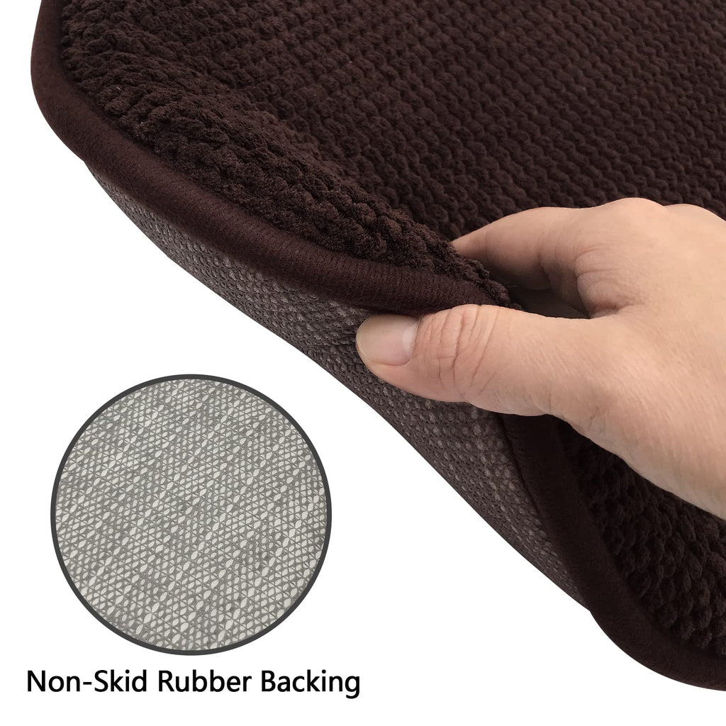 Grey Foam Seat Cushions Kitchen Chairs Pads for Dining Chairs Non Slip Office Seat Cushions Washable U Shaped Soft Thick Large Metal Wooden Chair Cushions,17" x 15"