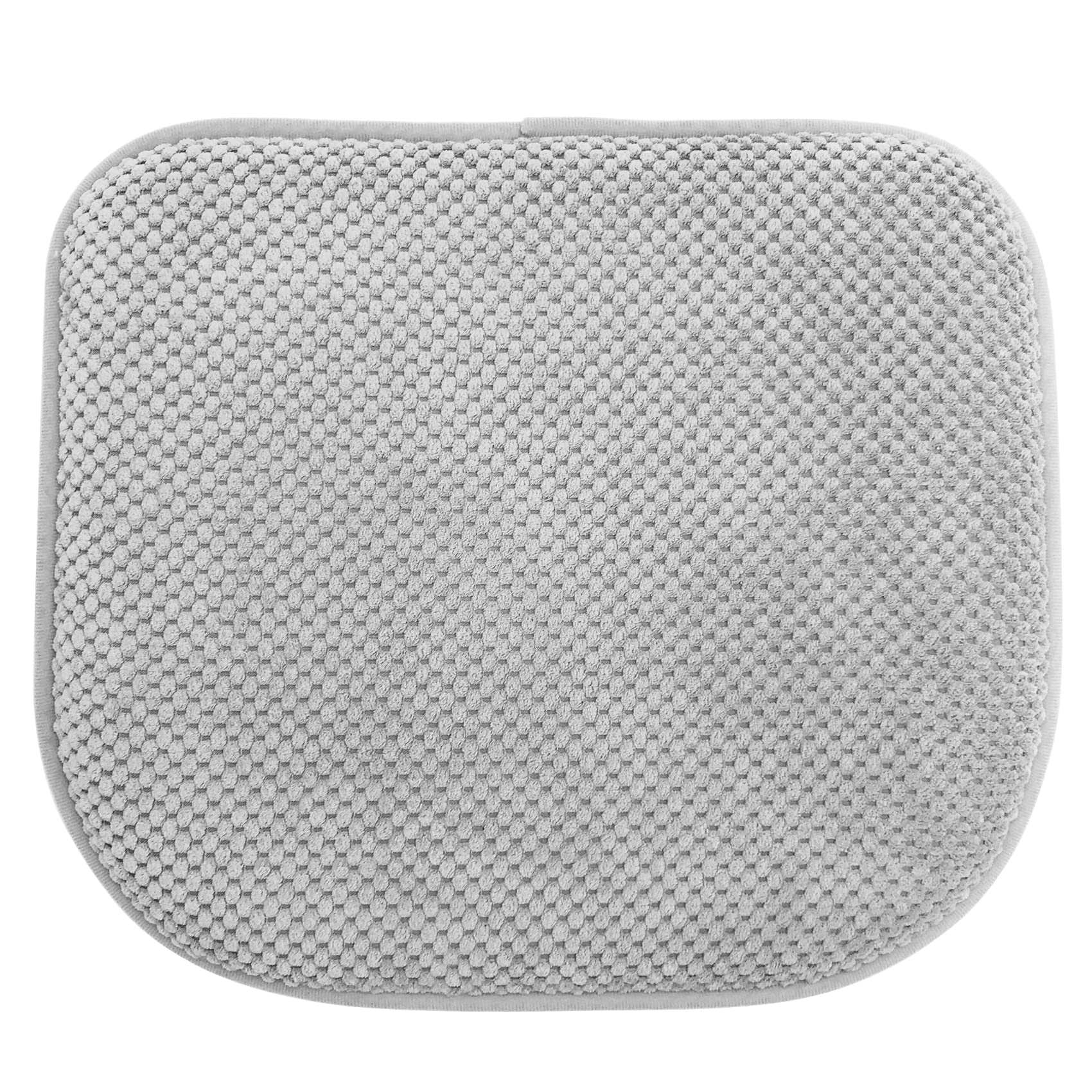 Grey Foam Seat Cushions Kitchen Chairs Pads for Dining Chairs Non Slip Office Seat Cushions Washable U Shaped Soft Thick Large Metal Wooden Chair Cushions,17" x 15"