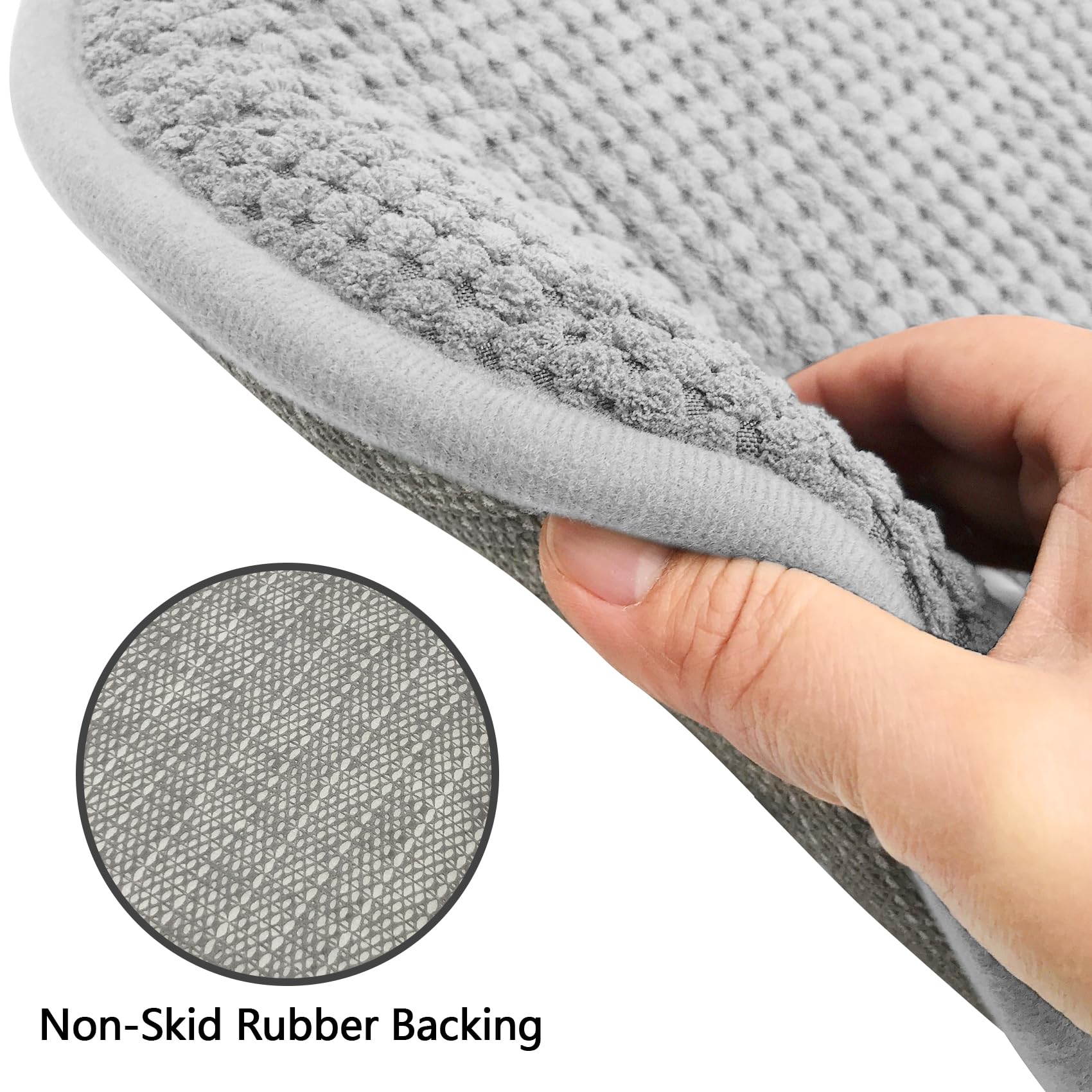 Grey Foam Seat Cushions Kitchen Chairs Pads for Dining Chairs Non Slip Office Seat Cushions Washable U Shaped Soft Thick Large Metal Wooden Chair Cushions,17" x 15"