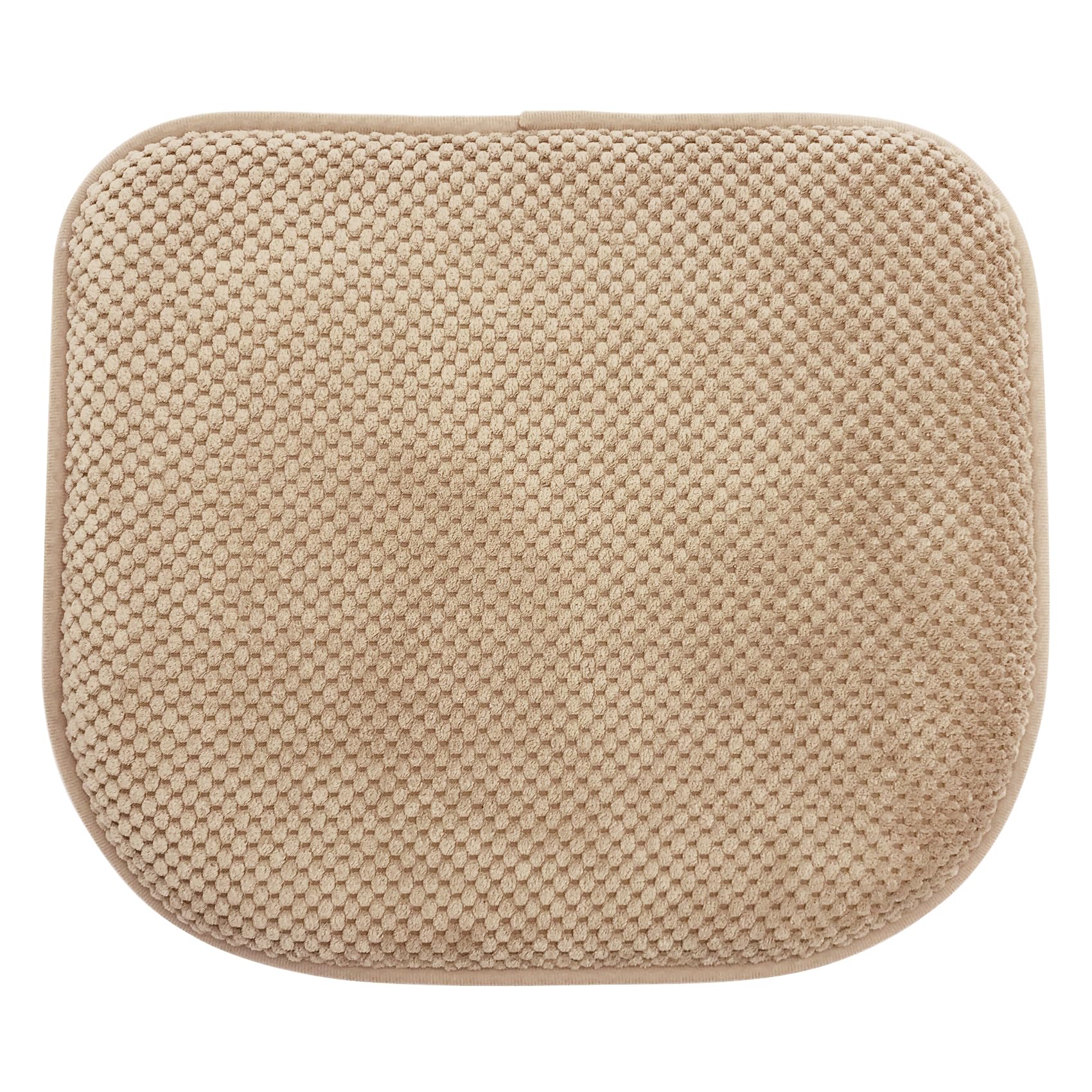 Grey Foam Seat Cushions Kitchen Chairs Pads for Dining Chairs Non Slip Office Seat Cushions Washable U Shaped Soft Thick Large Metal Wooden Chair Cushions,17" x 15"