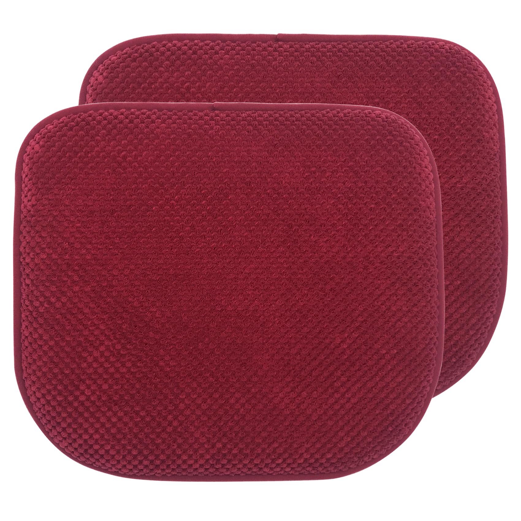 Grey Foam Seat Cushions Kitchen Chairs Pads for Dining Chairs Non Slip Office Seat Cushions Washable U Shaped Soft Thick Large Metal Wooden Chair Cushions,17" x 15"