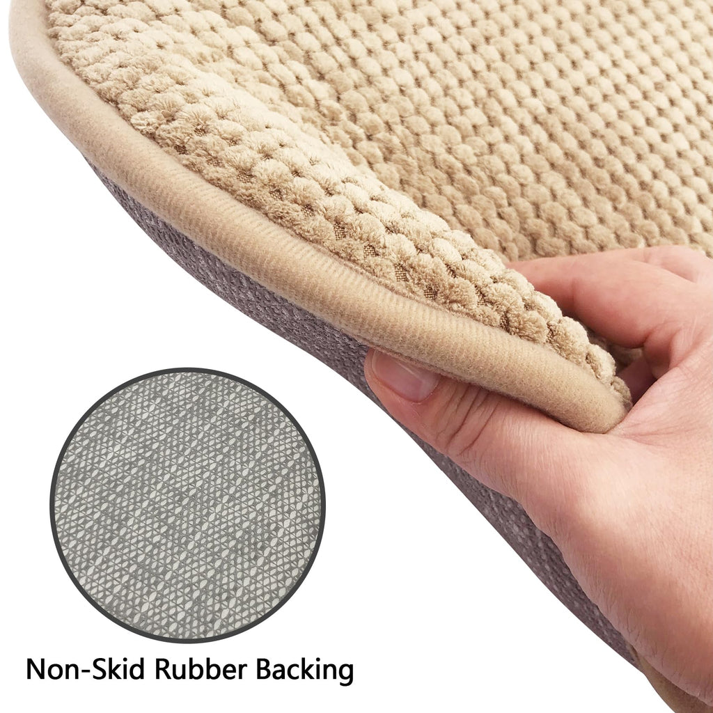Grey Foam Seat Cushions Kitchen Chairs Pads for Dining Chairs Non Slip Office Seat Cushions Washable U Shaped Soft Thick Large Metal Wooden Chair Cushions,17" x 15"